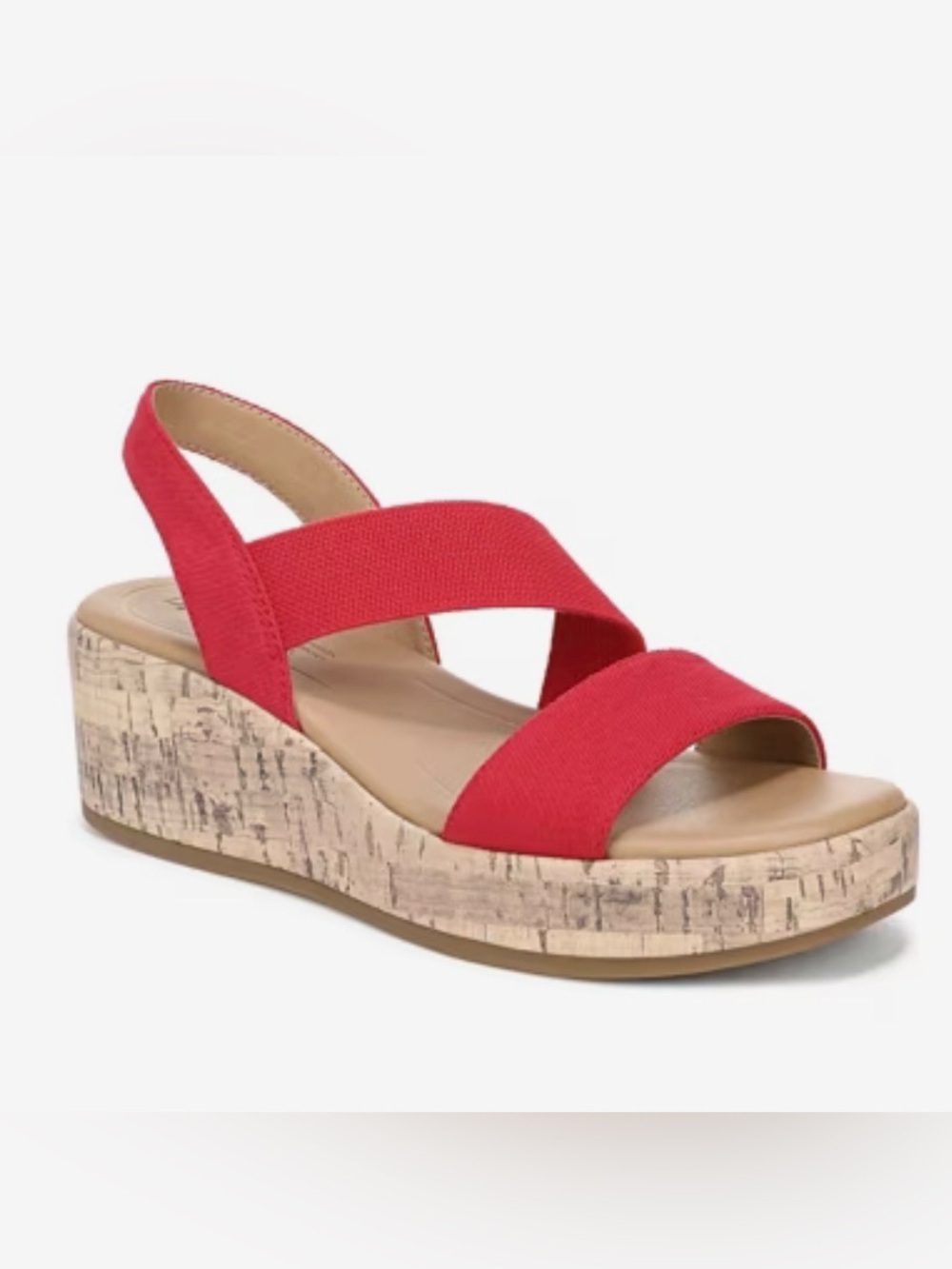LifeStride Odette Wedge Sandal Red 9.5